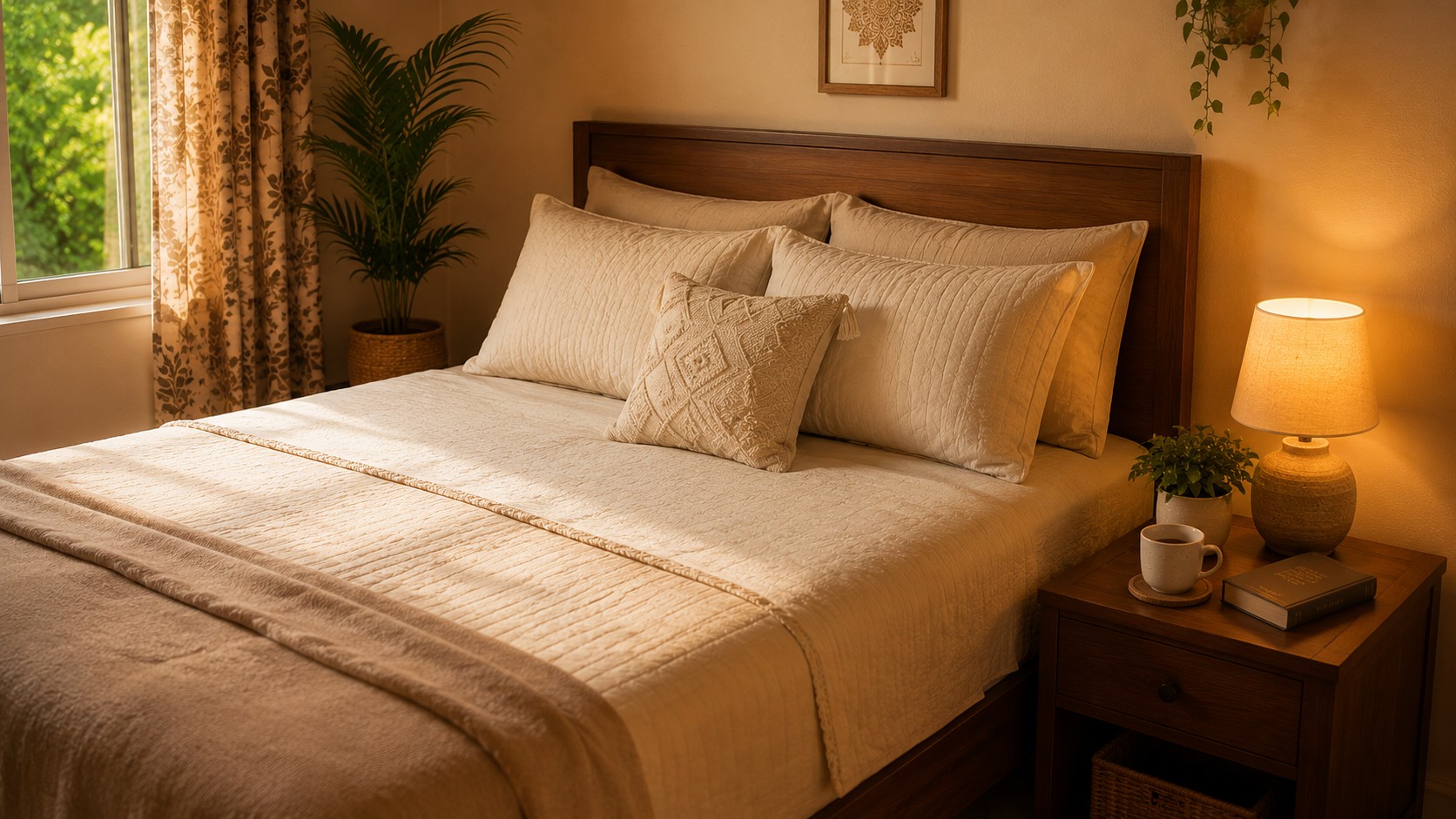 Restful bedroom free of work items as per Vastu for better sleep and focus