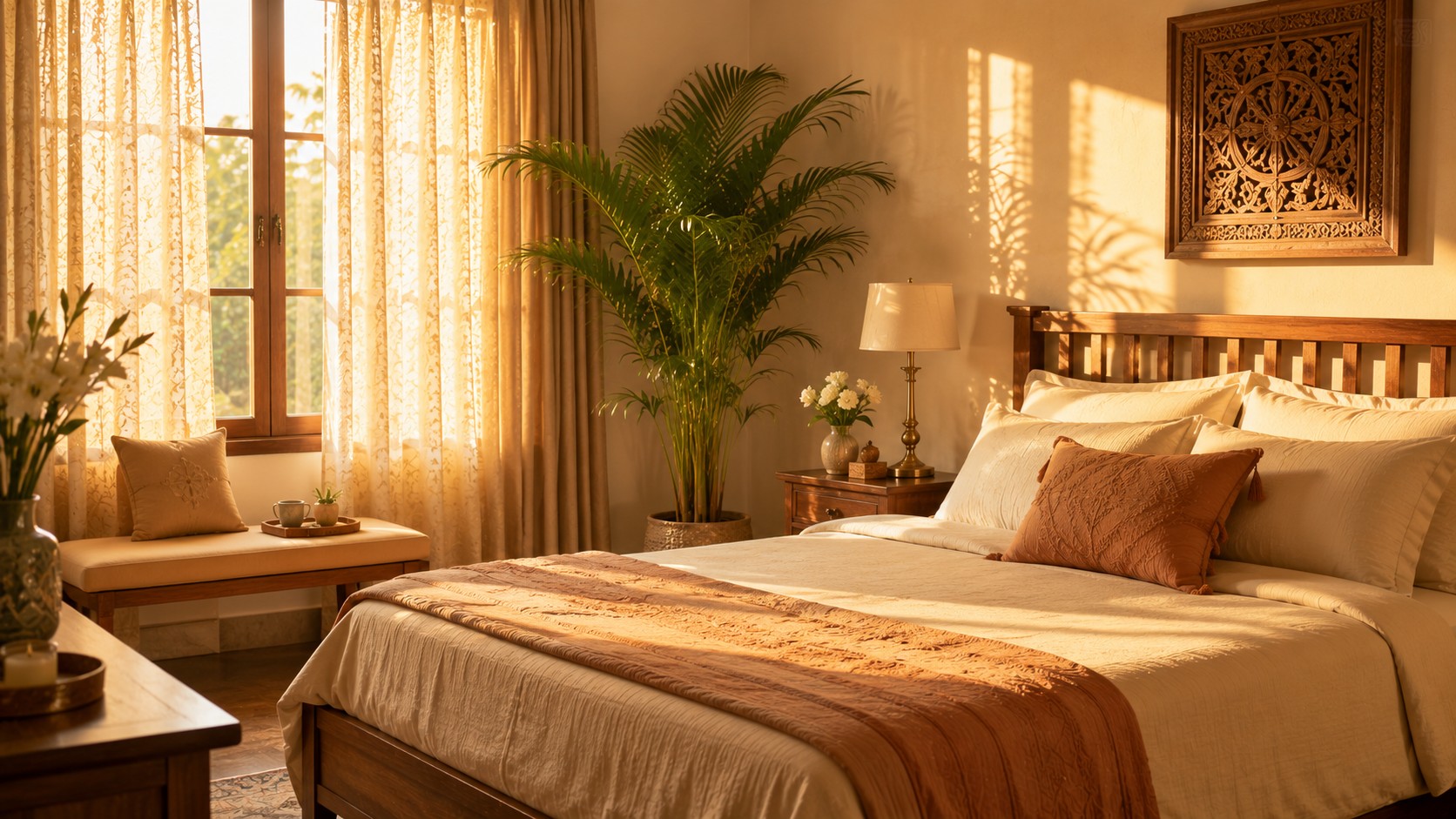 Restful Vastu bedroom for deep sleep with head facing South direction