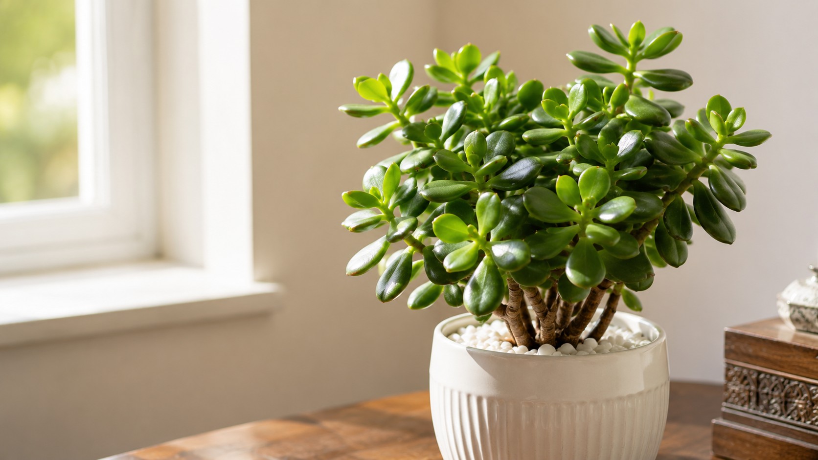 Jade plant with coin-shaped leaves, the surprising Vastu money tree