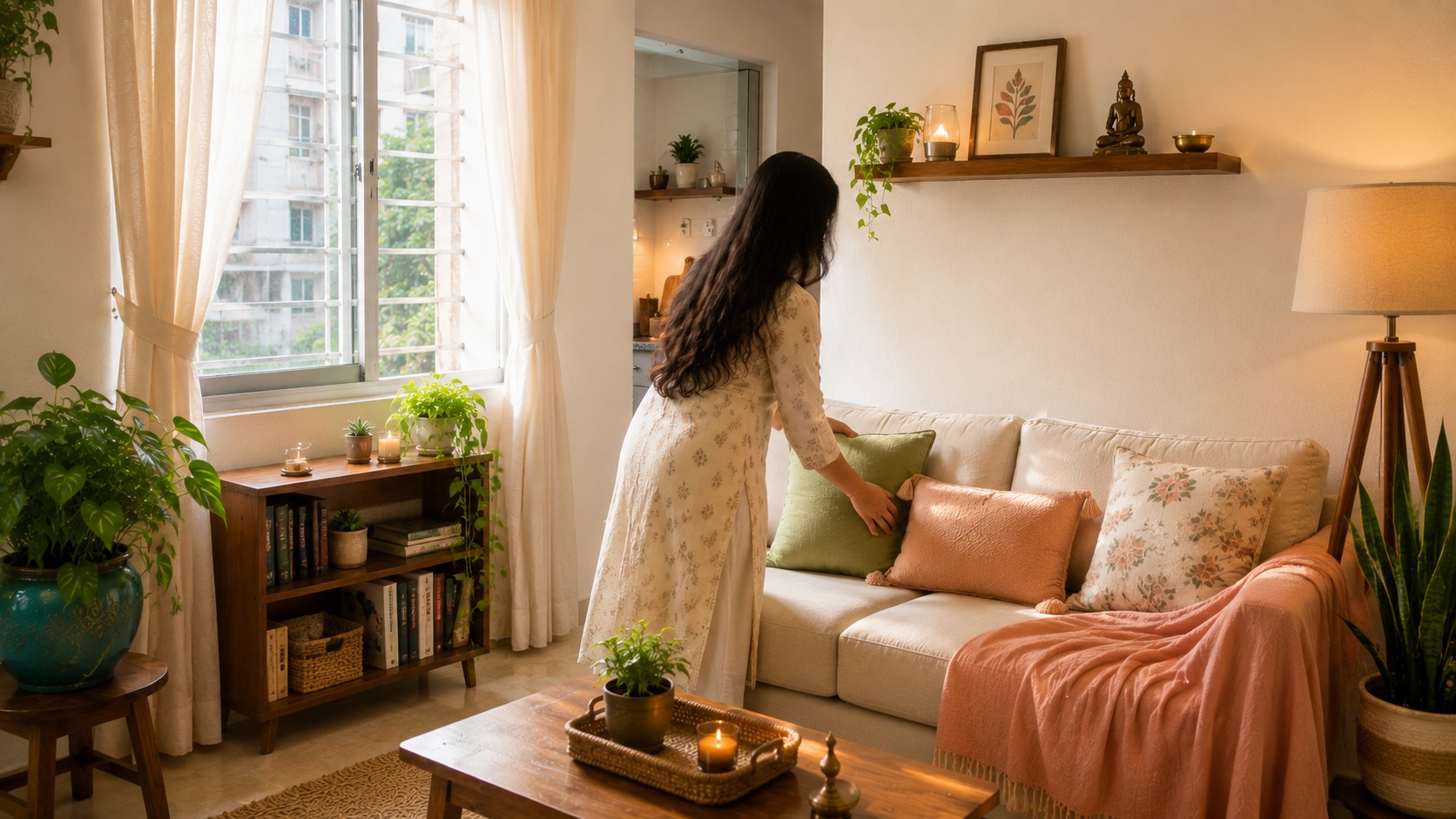 Vastu-friendly decor and colors for renters without painting walls