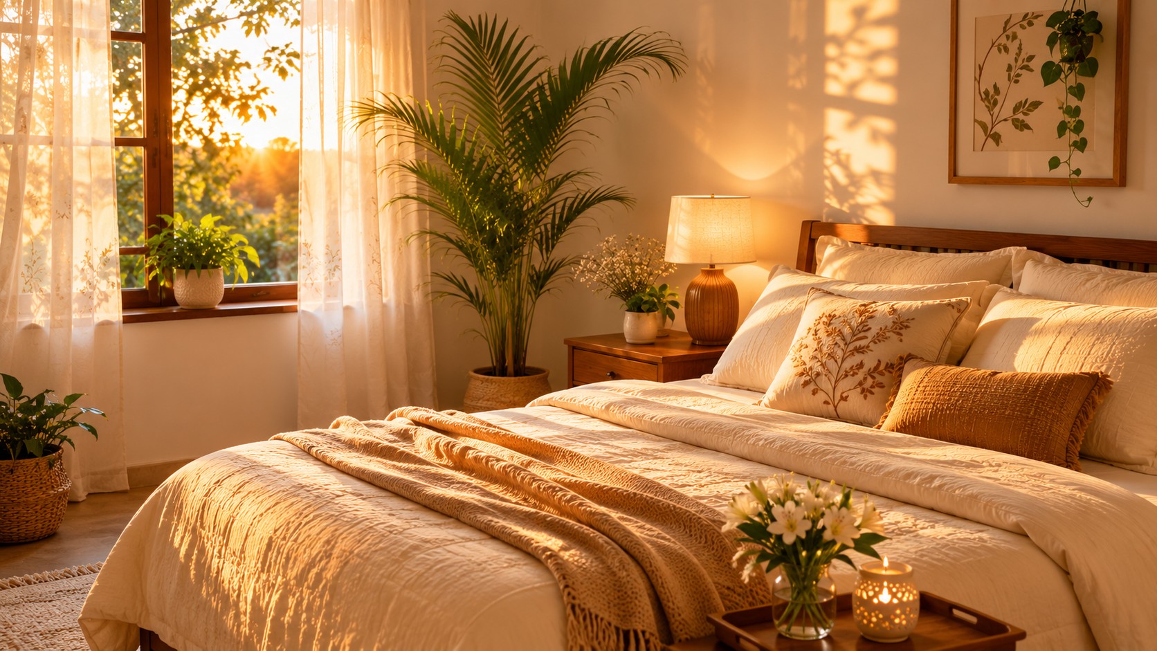 Restful Vastu bedroom with fresh air and light for deep restorative sleep